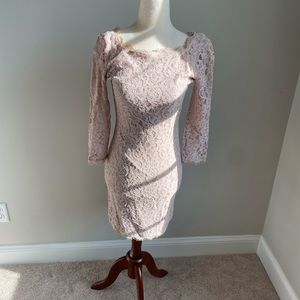 Lace overlay dress